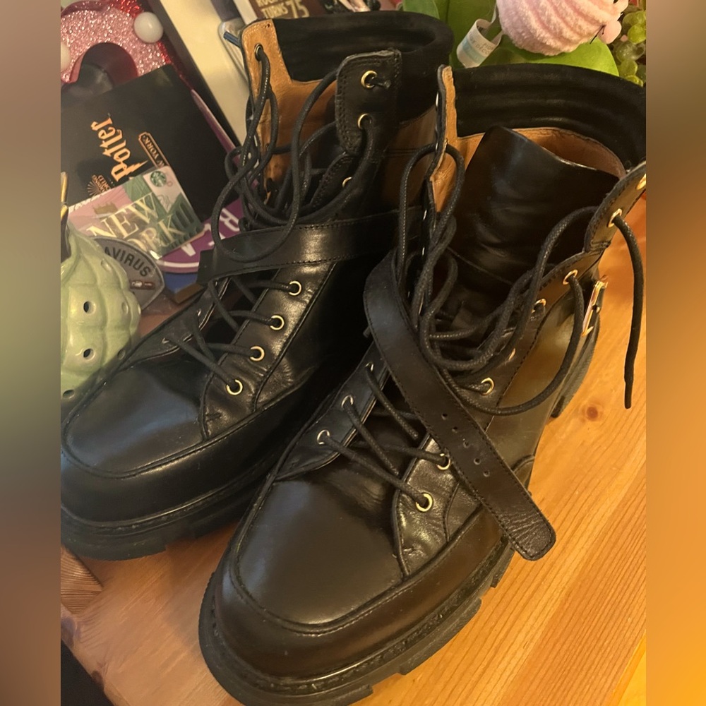 Black Leather Men's Boots